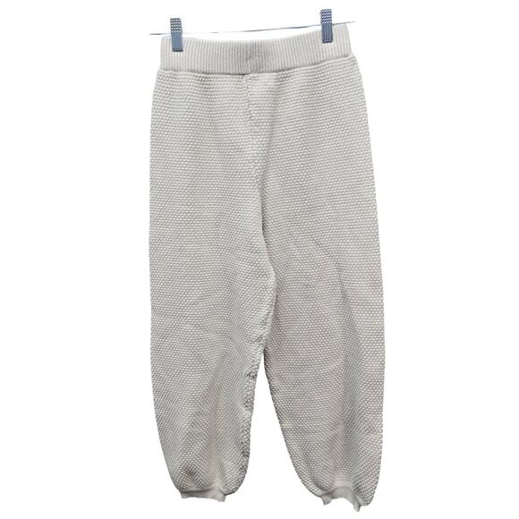 Sincerely Jules Knit Jogger Pants Womens Size Medium Ivory Athleisure Lounge - Picture 1 of 6